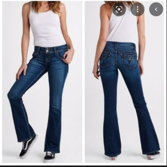 Hudson Jeans Denim - Hudson - Dark Blue Signature Bootcut Flare Jeans -Size 26
